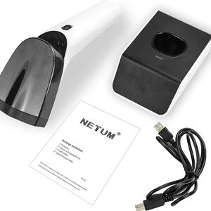 Wireless Barcode Scanner - Black and White